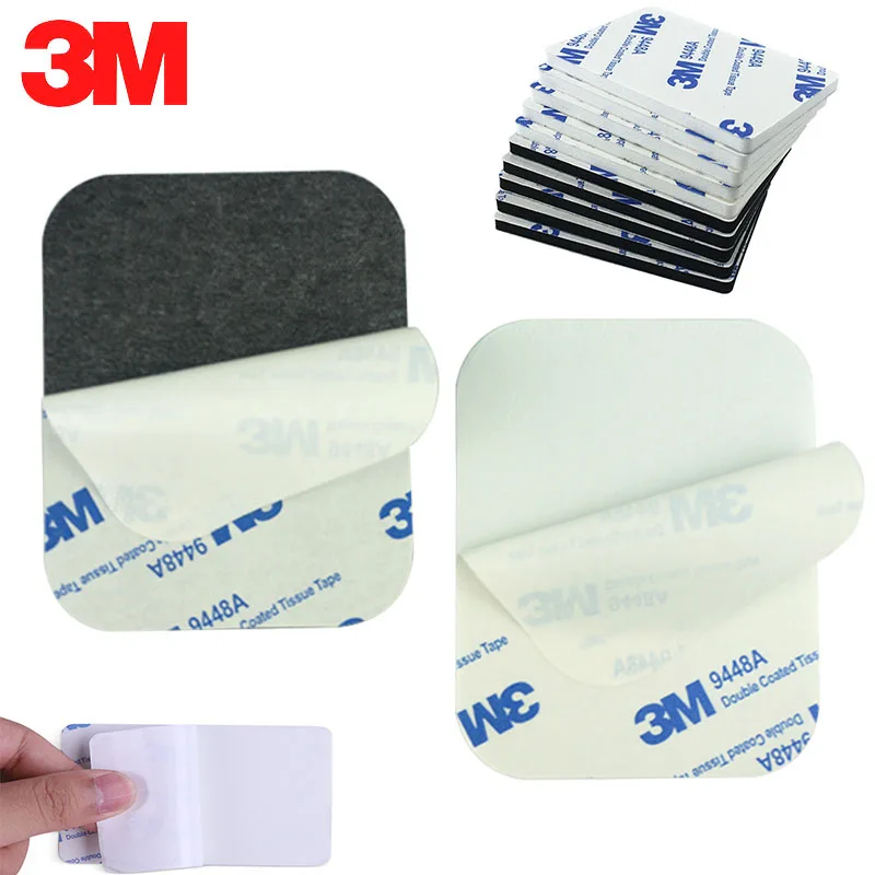 

3M Strong Pad Mounting Tape Double Sided Adhesive Acrylic Foam Tape Two Sides Mounting Sticky Tape Black square Multiple size