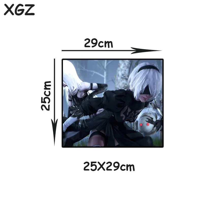 Большой игровой коврик для мыши XGZ Black Lock Edge Anime NieR: Automata Machine Swordsman HD
