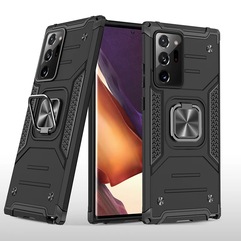 

Shockproof Armor Kickstand Case For Samsung S9 Plus S10 S20 Ultra S21 S22 Note 20 Cover Anti-Drop Magnetic Car Holder Ring Shell