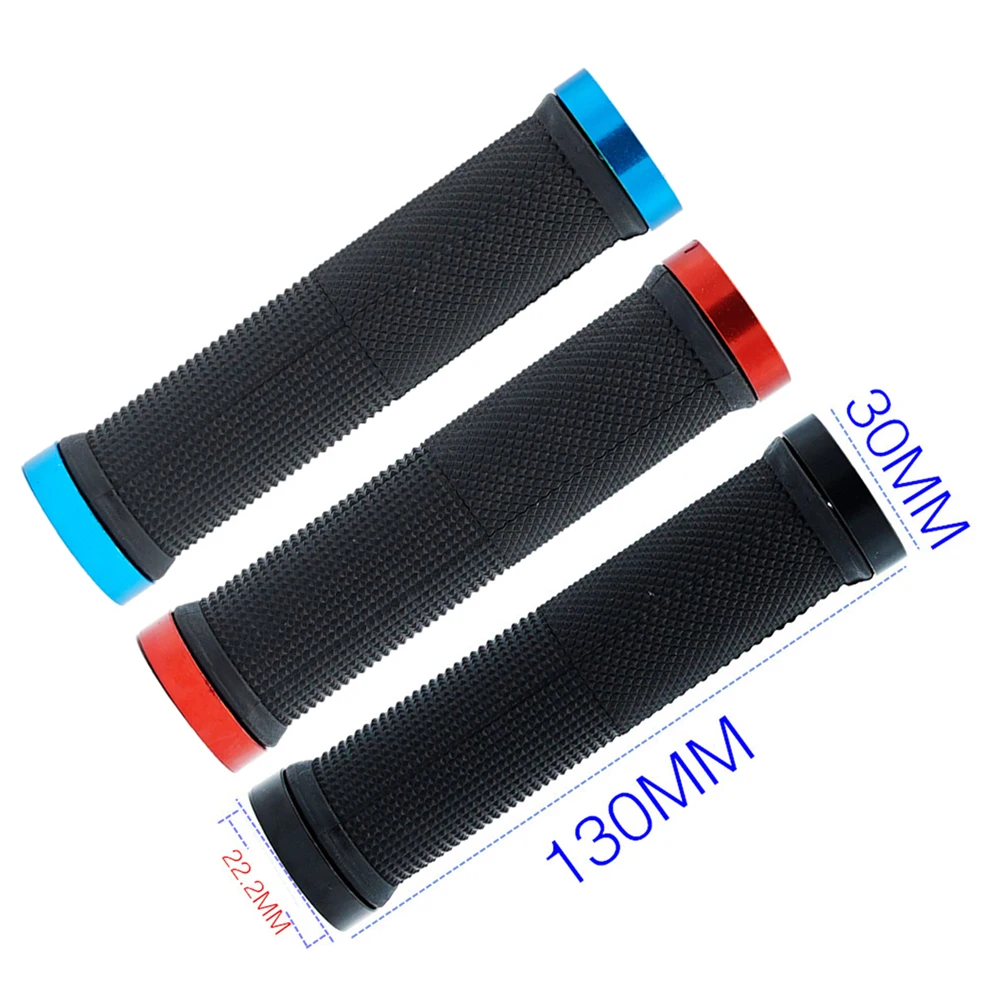 

1 Pair Ultralight Cycling Handlebar Bike Grips Anti-Skid Sponge Mountain Bike Bicycle Handlebar End Grips with One Lock