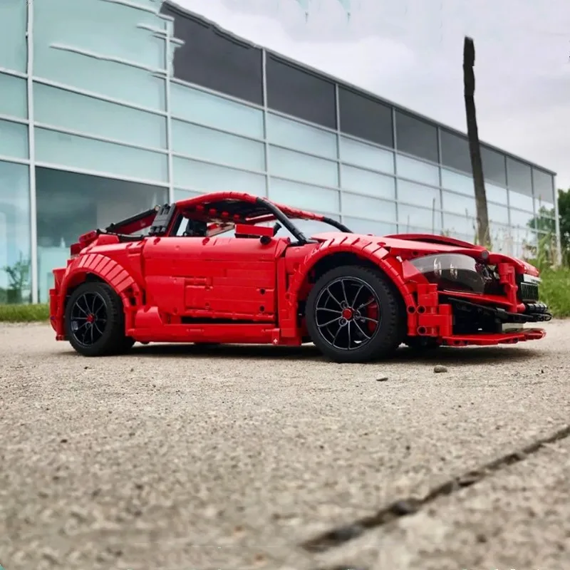 Новый строительный блок MOC-Honda CR-Z Φ мощность функции подходит для Lepining двигатель
