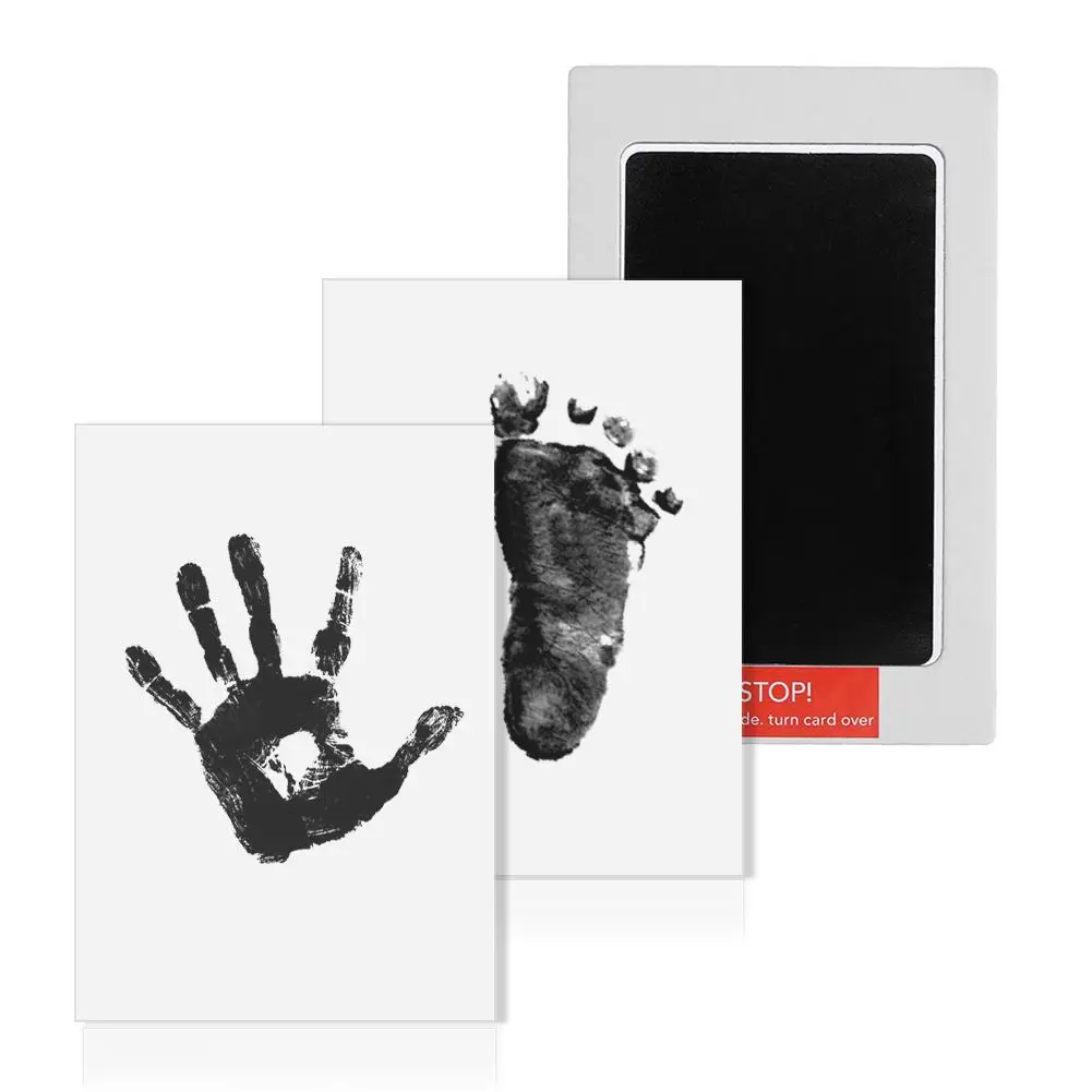 Kit de impresi&oacute;n de huella de mano para beb&eacute;, almohadilla de tinta de mano para padres e hijos, no t&oacute;xica, marca de agua con huella dactilar, juguetes de arcilla para ni&ntilde;os-1