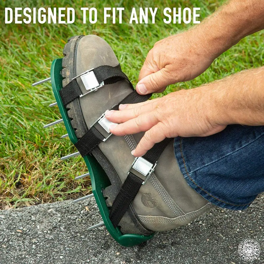 RASABOX - Manual Lawn Aerators Aerator Shoes for Effectively Aerating Soil |