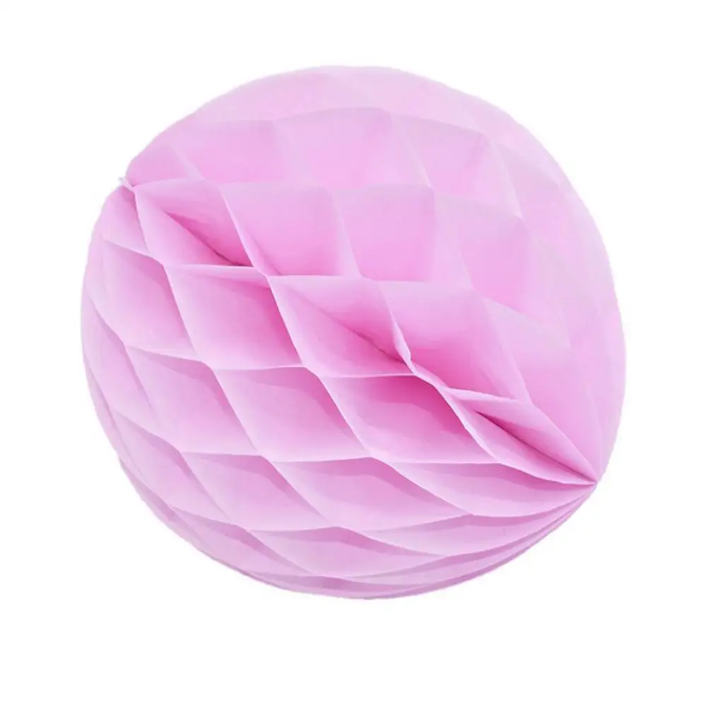 Light Pink 2 шт декоративные бумажные вафельные шары фестиваль фонарь Круглый Китайский бумажный фонарь Висячие шары для украшения для вечеринки, дня рождения - Цвет: Light Pink