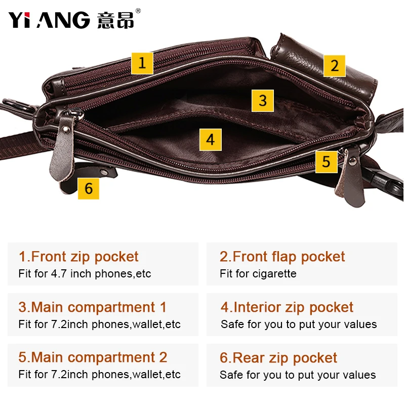 Поясная Сумка из натуральной кожи для мужчин забавная Сумочка телефона дорожный