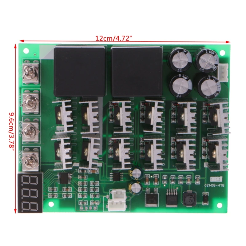 

DC 10V-55V Motor Speed Controller 12V 24V 36V 60A Motor Speed Controller PWM Reverse Control Switch with LED Digital Display