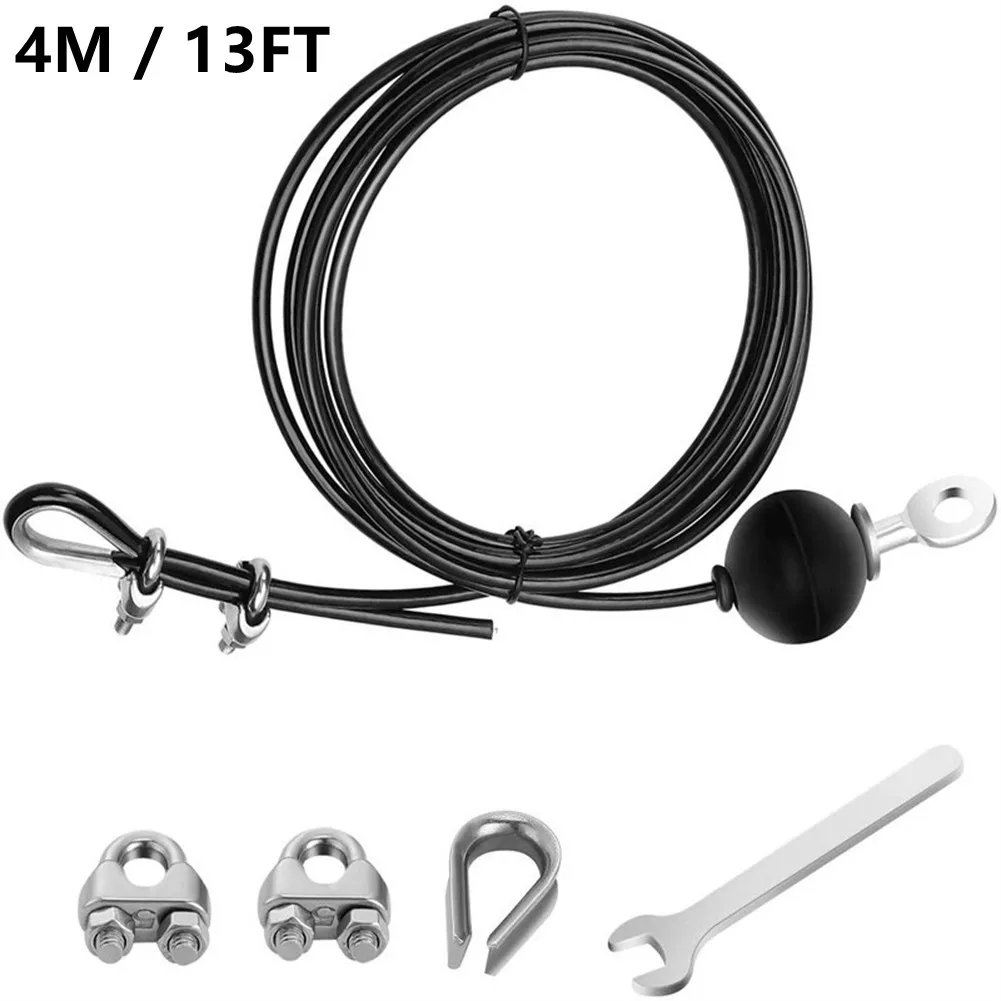 

4M Adjustable Gym Cable Wire Rope Heavy Duty Steel Replacement Part DIY Weight Home Fitness Pulley Steel Wire Rope Kit Equipment