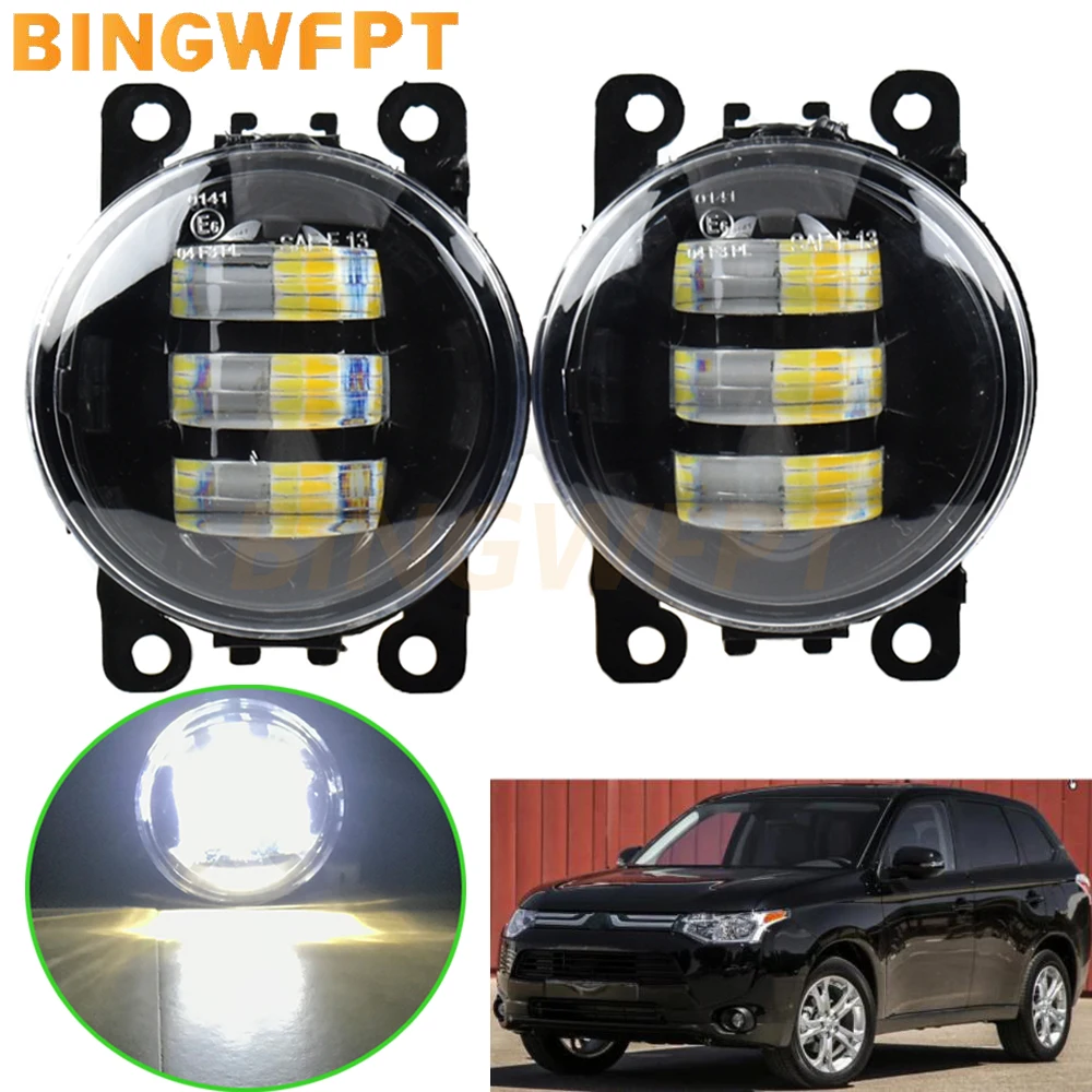 2 шт./пара для Mitsubishi Outlander II CW W 2006 2009 12V H11 объектив светодиодные противотуманные