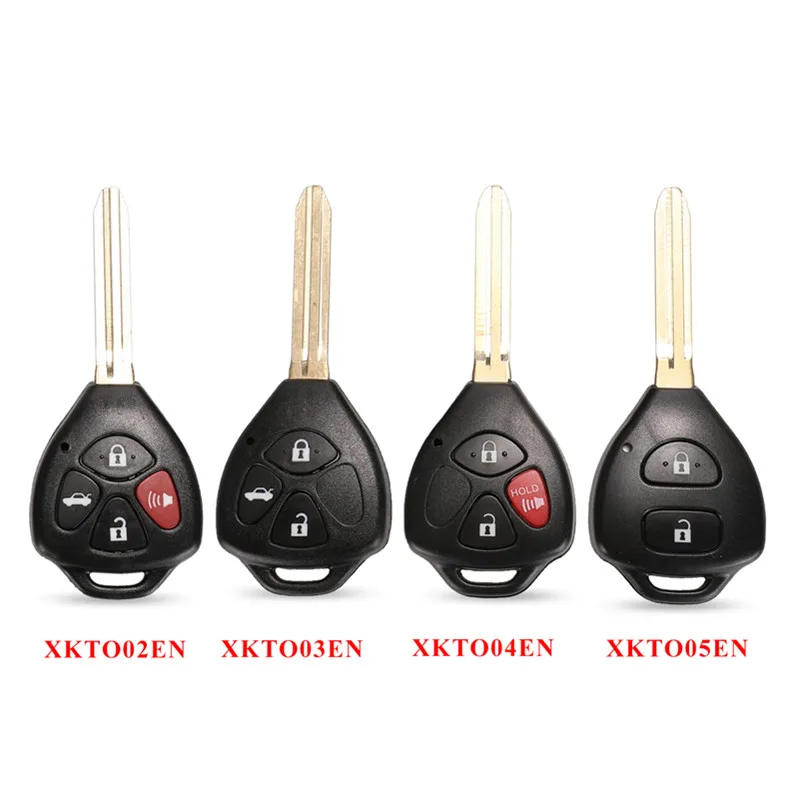 

5pcs/lot Xhorse universal VVDI wire remote control XKTO02EN XKTO03EN XKTO04EN XKTO05EN no transpponder chip for Toyota VVDI2