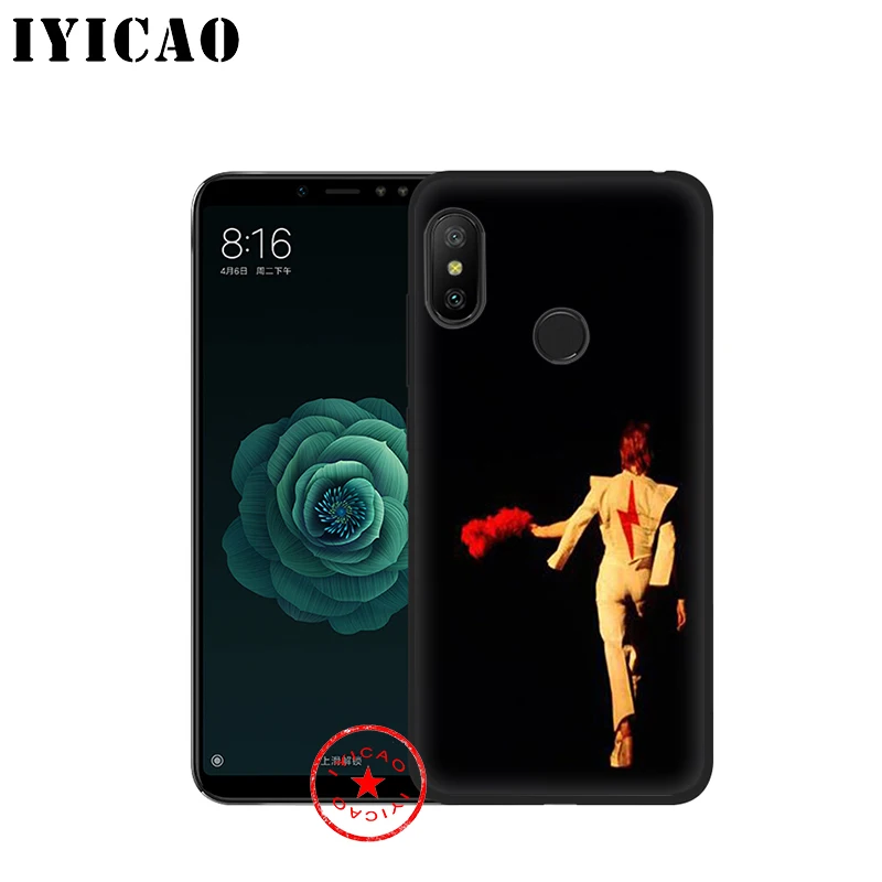 IYICAO David Bowie Soft Case for Xiaomi Mi 10 A3 A2 Lite A1 CC9 CC9E 9T 9 8 6 SE Pro F1 Max 3 5X 6X MiA1 MiA2 |