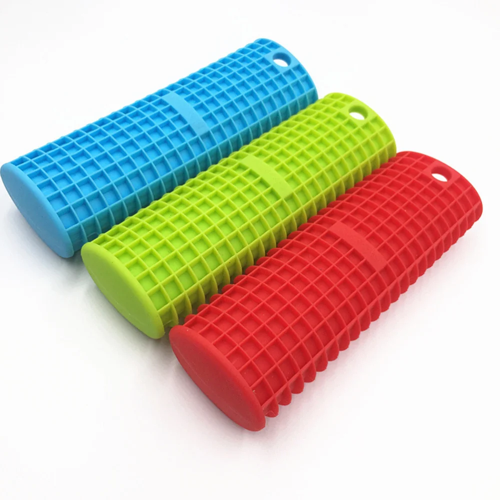 2 шт. силиконовый держатель с горячей ручкой чехлы для термостойких кастрюль