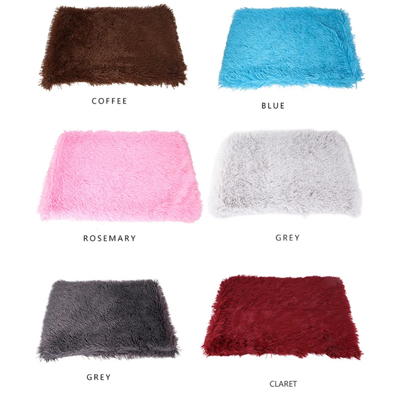 

Soft Pet Dog Blanket Cat Bed Mat Long Plush Warm Layer Fluffy Deep Sleeping Cover for Small Medium Large Dogs Pet Supplies