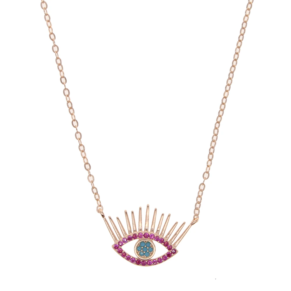 925 пробы серебряные ресницы счастливый знак удача символ девушка ожерелье