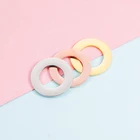 Fnixtar 20 шт 25 мм полые круглые зеркальные шармы из полированной нержавеющей стали круглые соединители Подвески для DIY плетения браслета ожерелья