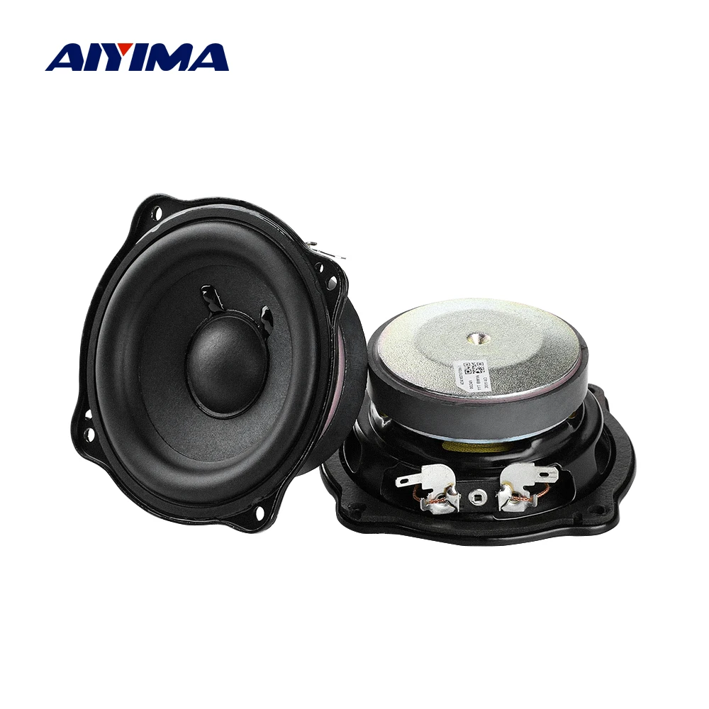 

AIYIMA 2Pcs 3 Inch Mid-woofer Speaker 4 Ohm 30W Audio Sound Speaker Long Stroke Loudspeaker Home Theater DIY Power Amplifiers