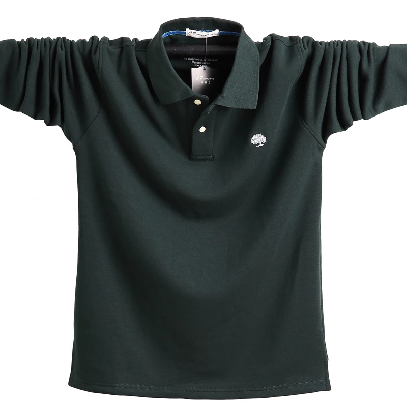 Мужские зимние толстые теплые рубашки-поло размера плюс 6XL большого мужские