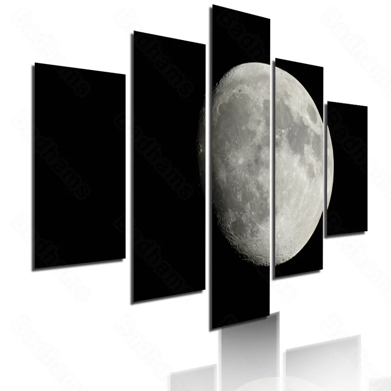 

Astronomy Enthusiasts Living Room Decoration Wall Painting Layout Studio Paintings Disc Moon No. 4 Frameless Painting