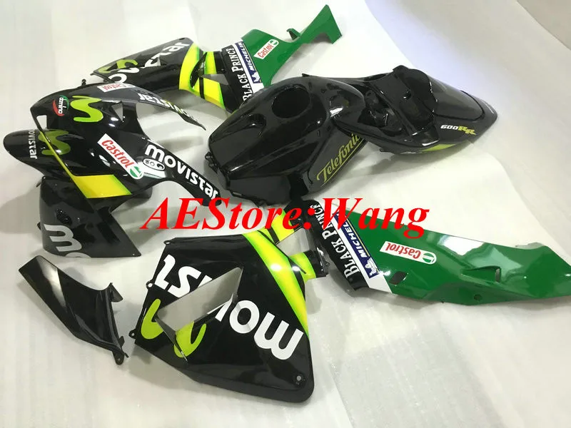Комплект обтекателей для мотоцикла HONDA CBR600RR F5 05 06 CBR 600RR 600 RR 2005 2006 ABS черный зеленый