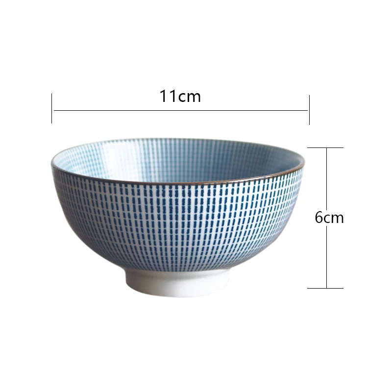 

Set of 4 Japanese Traditional Ceramic Dinner Bowls 4.5inch 300ml Porcelain Rice Bowls with Gift Box Dinnerware Set Best Gift