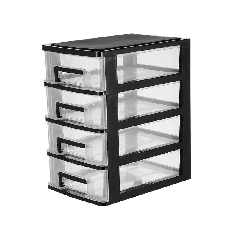 

1PC Storage Cabinet Multi-layer Plastic Portable Organizer Shelf for Office Home Bedroom