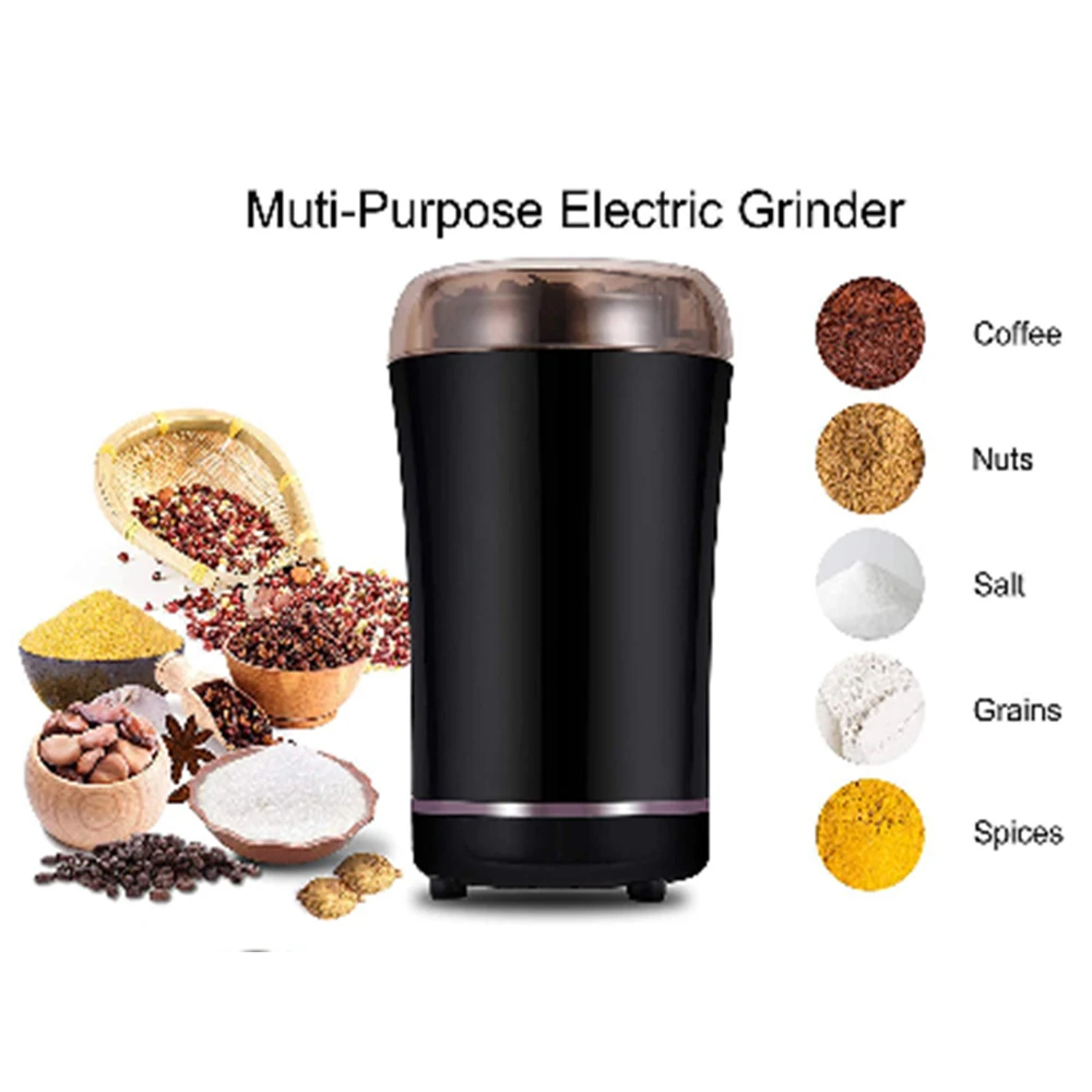 

400W Electric Coffee Grinder Mini Kitchen Salt Pepper Grinder Powerful Beans Spices Nut Seed Coffee Bean Grind Mill Herbs Nuts