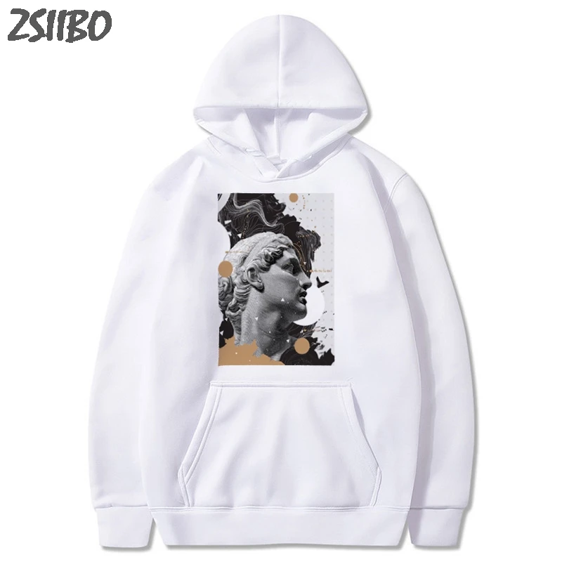 Мужские толстовки унисекс 2019 Толстовка с принтом Микеланджело Давида и статуи