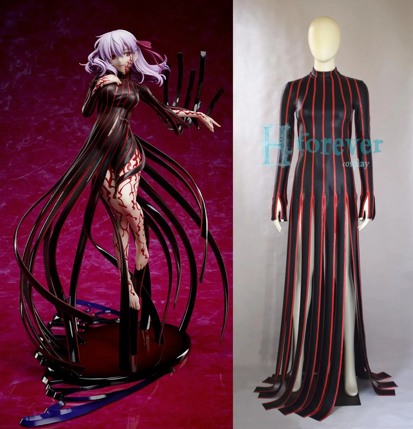 

[Customized] Anime Fate/Grand Order FGO Matou Sakura Leather Tights Sexy Dress Cosplay Costume Halloween Women FreeShipping 2020