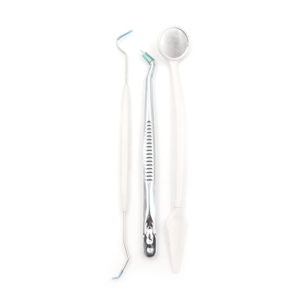

Детали инструмента 3 шт./лот набор инструментов из нержавеющей стали для стоматологической чистки зубов набор для гигиены зубов