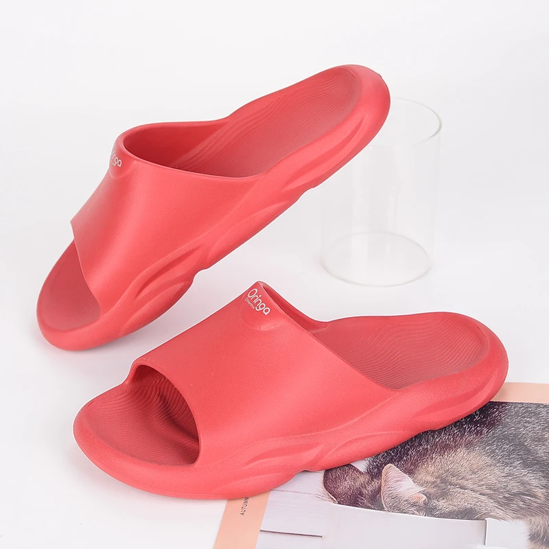 

CRLAYDK Pillow Slides Slippers for Women Non Slip Quick Drying Bathroom Shower Sandals Open Toe Super Soft Thick Sole Flat Shoes