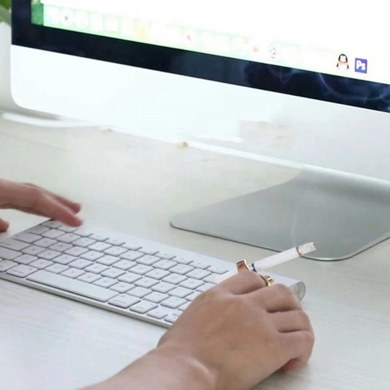 Держатель для сигарет кольцо металлическая зажигалка курения вращающийся лоток