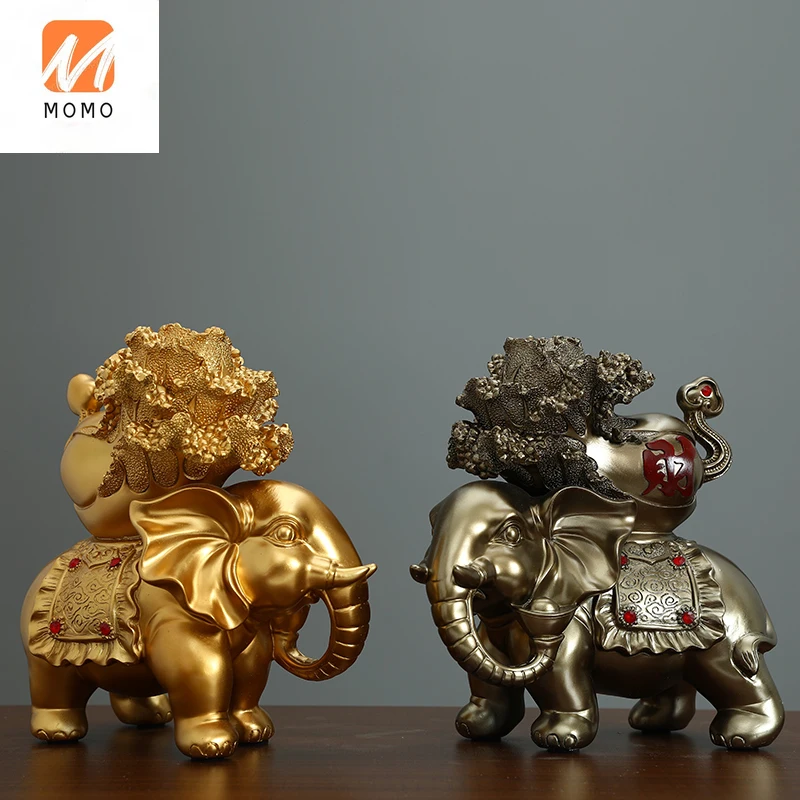 

Modern Minimalist Fortune Bring Elephant Decoration Creative Ornament TV Cabinet Entrance New Chinese Style Home