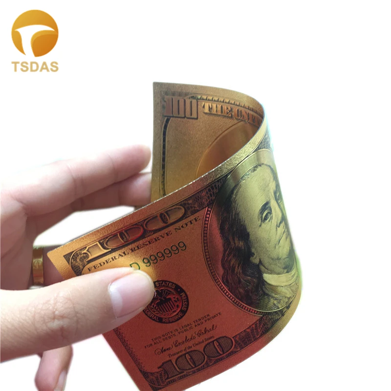 Америка банкнот $100 USD золото банкноты мировой валюты поддельные Бумага деньги