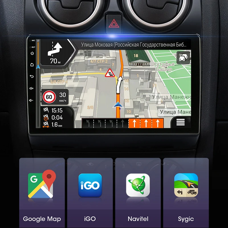 9-дюймовый 2 Din Android 11 2+32 ГБ автомобильная радиостанция с GPS-навигацией и Wi-Fi для Nissan Qashqai 2006-2013.
