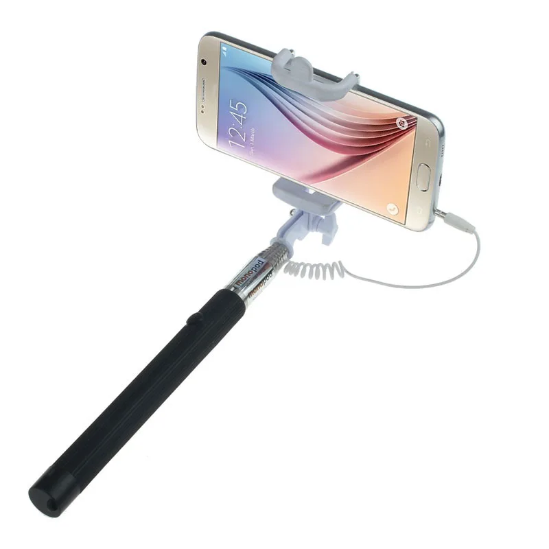 

Portable Selfie Stick Handheld Wired Extendable Monopod For iPhone for Smartphone Handheld Self-portrait Holder