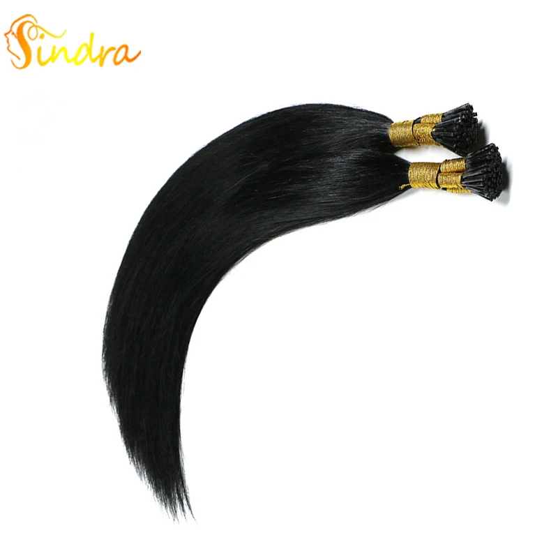 Sindra волосы светлого цвета кератиновые удлинители I Tip для наращивания волос