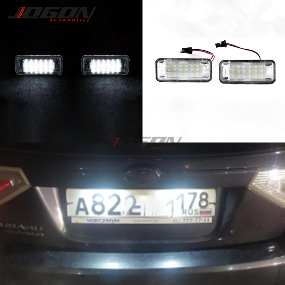 Сменный Белый Автомобильный светодиодный светильник для номерного знака Subaru