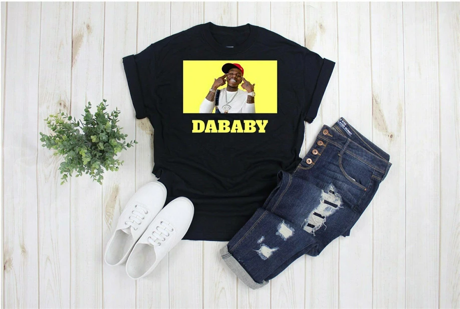 Dababy футболка натуральный хлопок Футболка| |