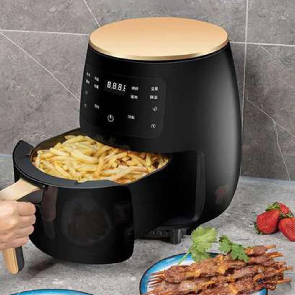 

4.5L Smart Air Fryer 220V Electric Air Fryer Oven without Oil LCD Touch Deep Airfryer Toaster French Fries freidora sin aceite