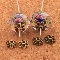 daisy flower caps dots bead cap 2000pcs 5 8x5 8mm zinc alloy bronze jewelry findings components l1024