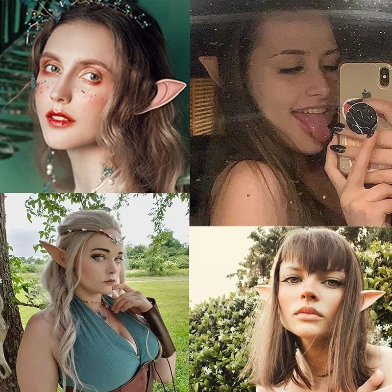 Украшения на Хэллоуин латексные эльфийские уши аксессуары имитация ангела