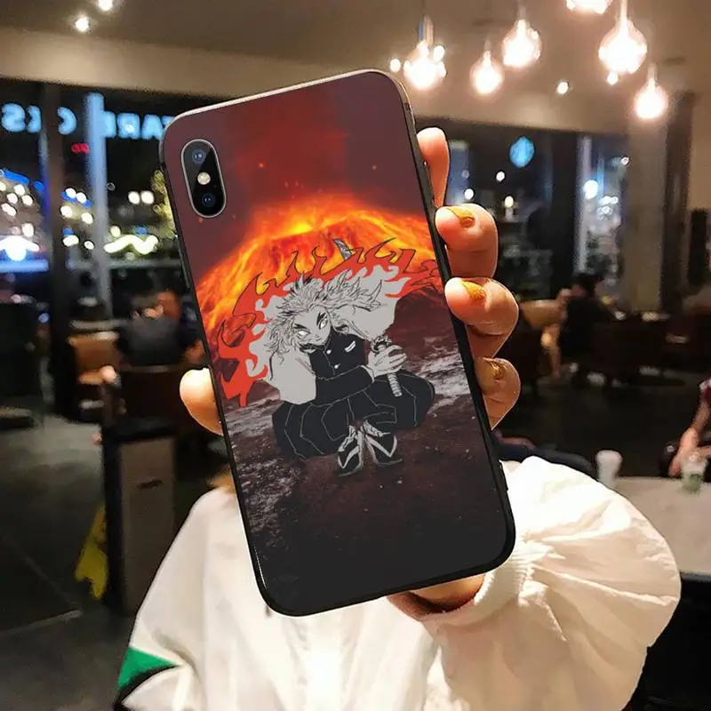 

Japan anime Kyojuro Rengoku Phone Case for iPhone 11 12 mini pro XS MAX 8 7 6 6S Plus X 5S SE 2020 XR shell