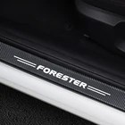 4 шт., защитные наклейки на порог двери для Subaru Forester 2014, 2015, 2017, 2019, 2020