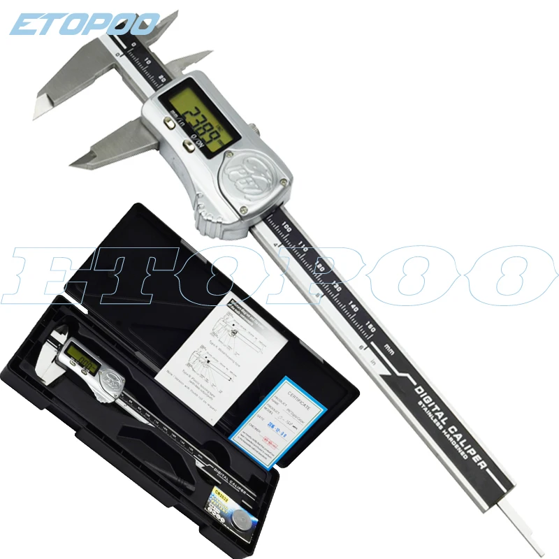 Industrial level electronic digital caliper 150mm 200mm 300mm IP67 Waterproof Oilproof with ABS/INC System Measurement Tools | Инструменты