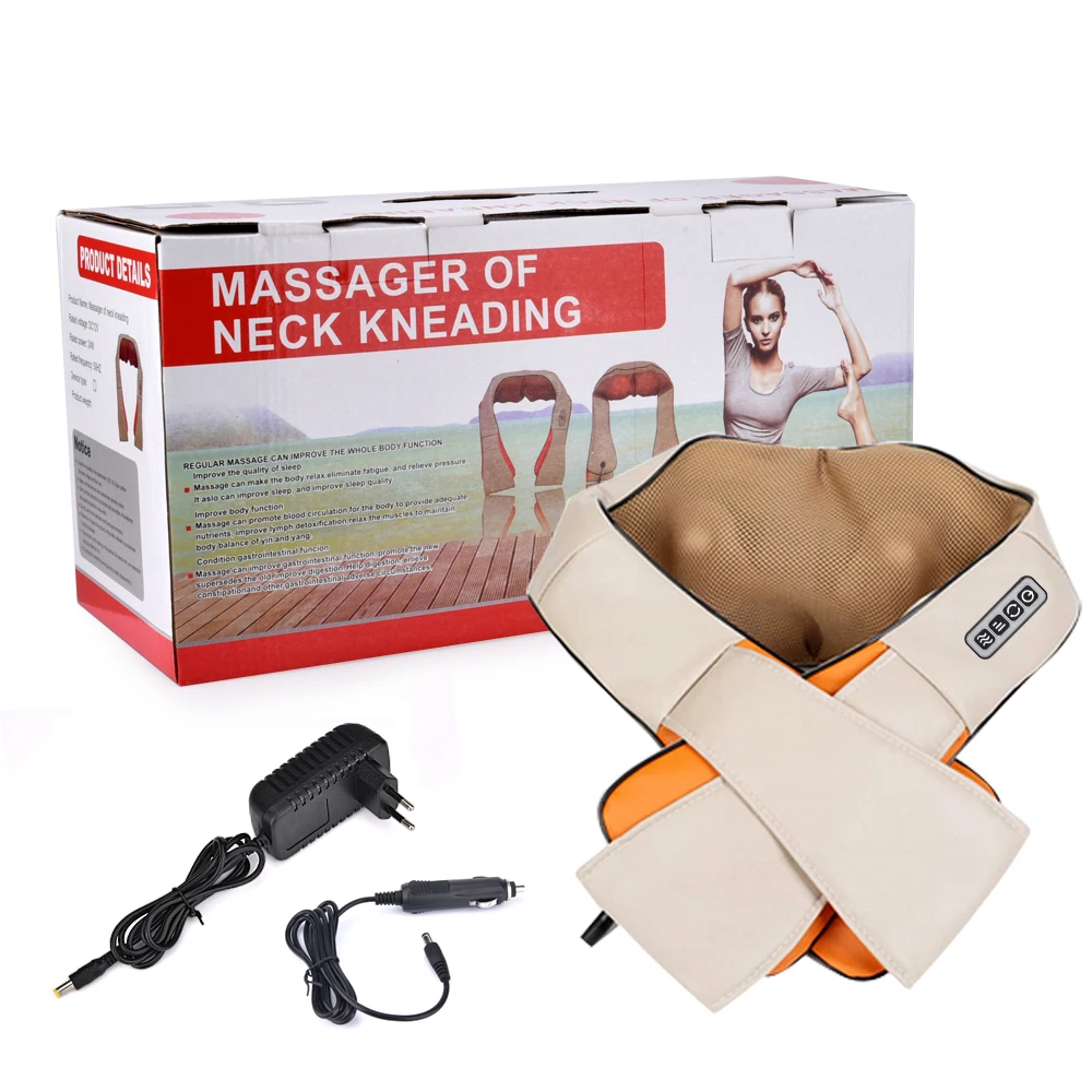 

Electrical Neck Back Massager Home Car Use U Shape Shiatsu Infrared Heated Kneading Shoulder Body Massage Relaxation Health Care