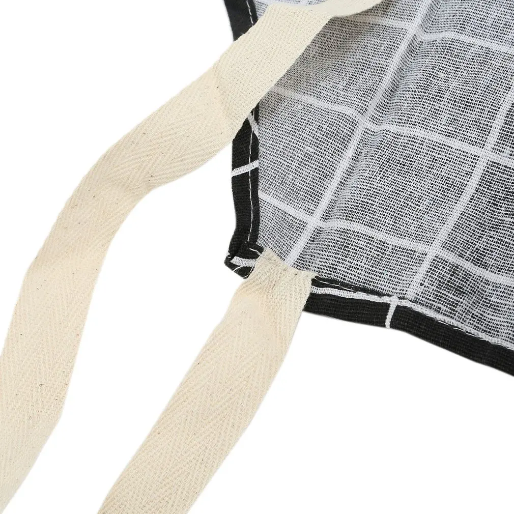 Модный напечатанный домашний Кухонный Фартук с карманом из мягкого хлопка и льна