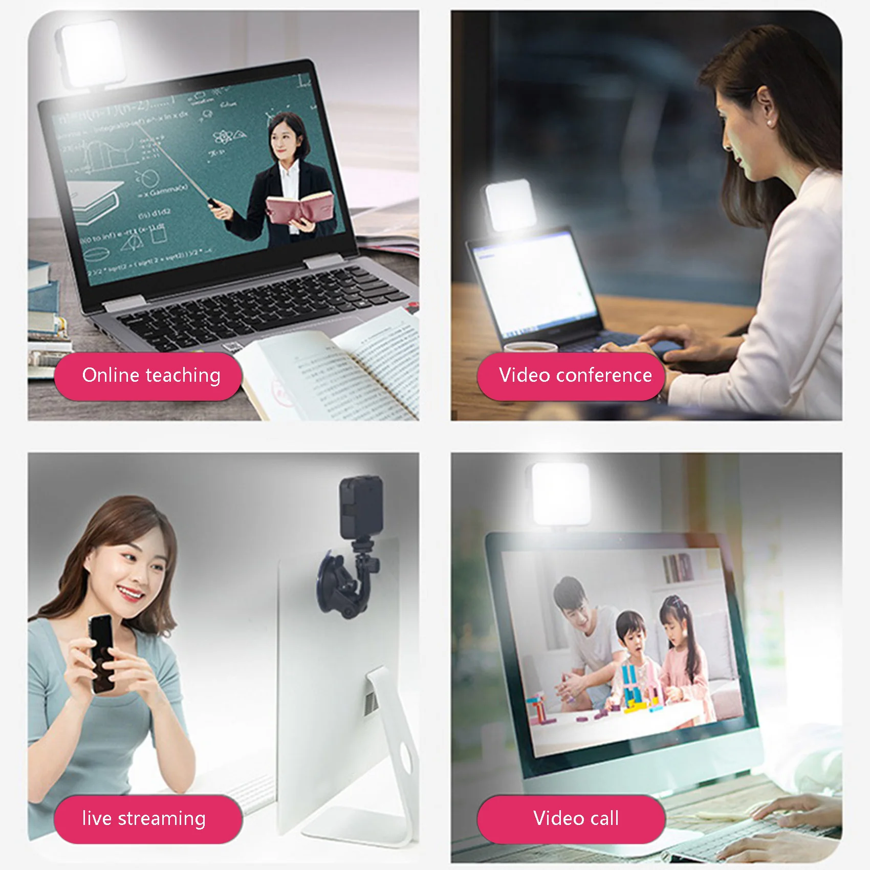 

Video Conference Lighting, 2500K-6500K Dimmable LED Camera Lights, Selfie Lights for Laptop Camera Lighting