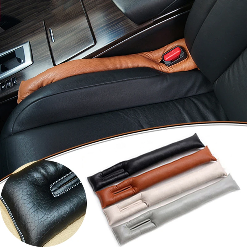 

Universal Car PU Leather Interior Seat Cushions Fillers Use Lychee Grain Cowhide Holster Gap Stopper Spacer Leak Proof Pad New