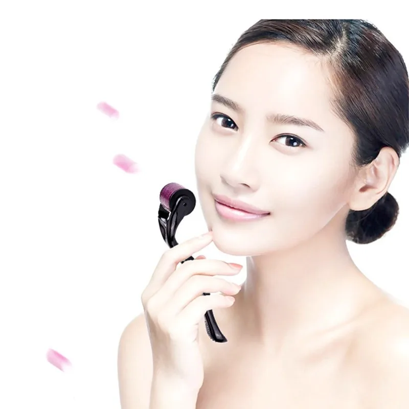 DRS 540 Игольчатый роллер 0,3 мм иглы Титановая ручка для ухода за кожей, массажа лица, процедур татуировки и красоты.