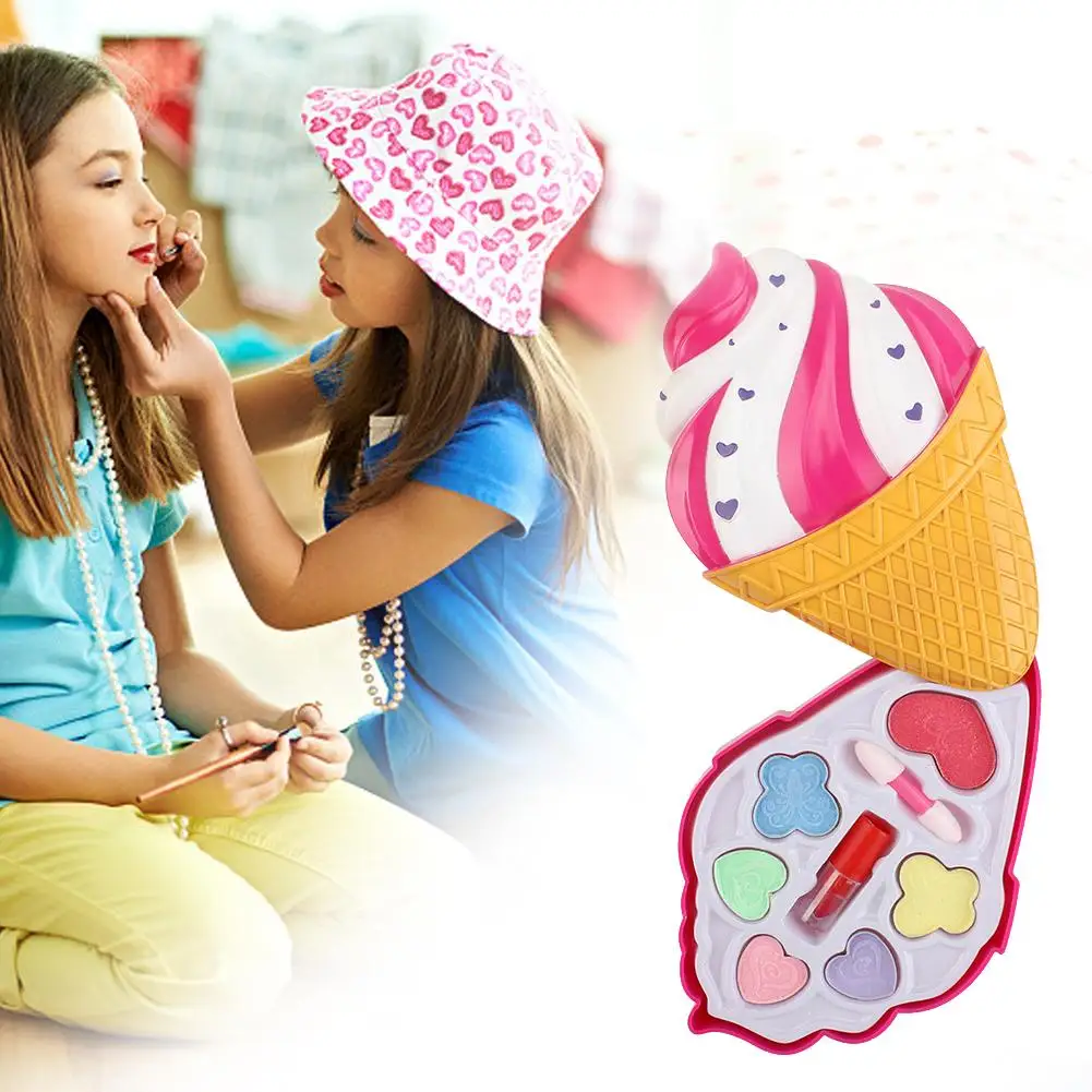 Набор косметики для девочек игрушки модный моющийся набор макияжа Нетоксичная