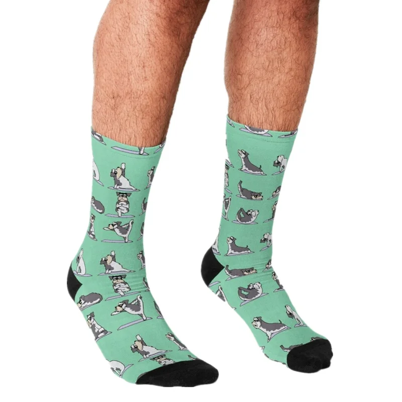 

2021 Funny Socks Men harajuku Math Formulas Chalkboard School Geek Printed Happy hip hop Crew Casual Crazy Socks